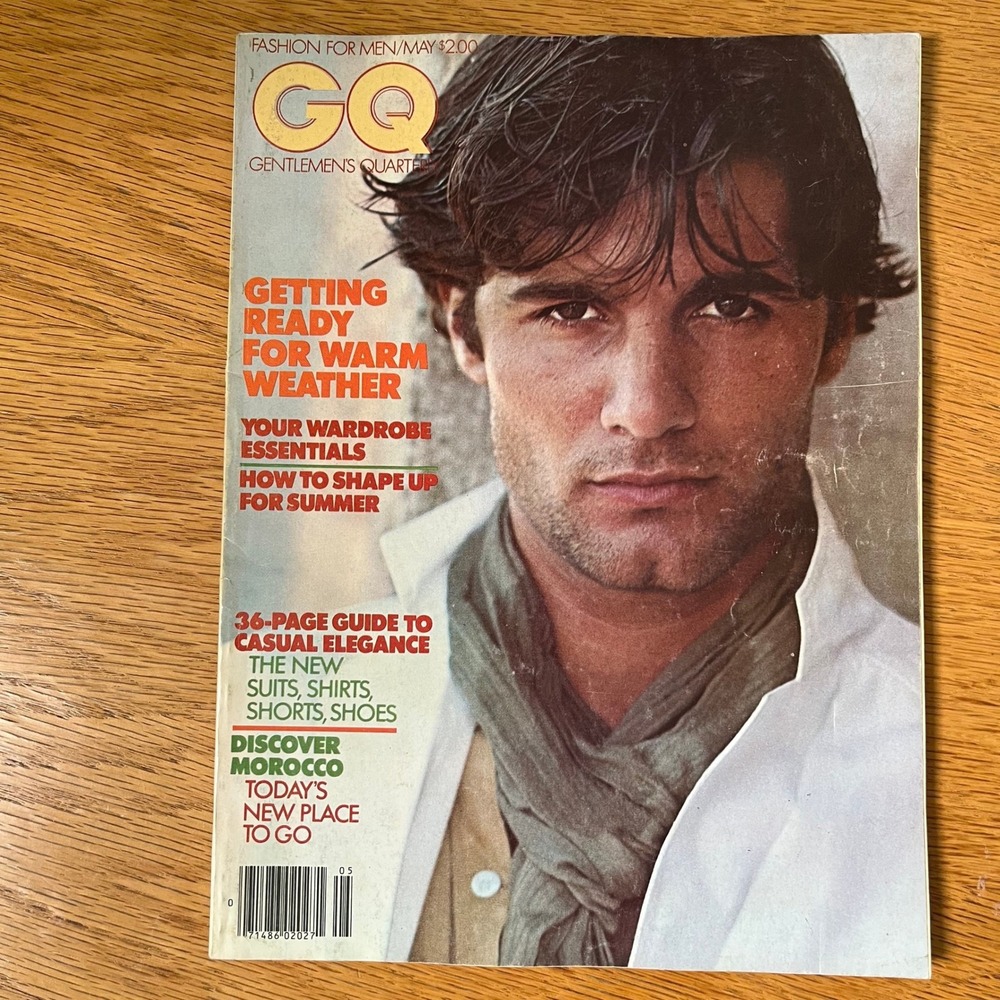 Vintage GQ Magazine May 1978 Gentlemen's Quarterly Summer Fashion Morocco 70s